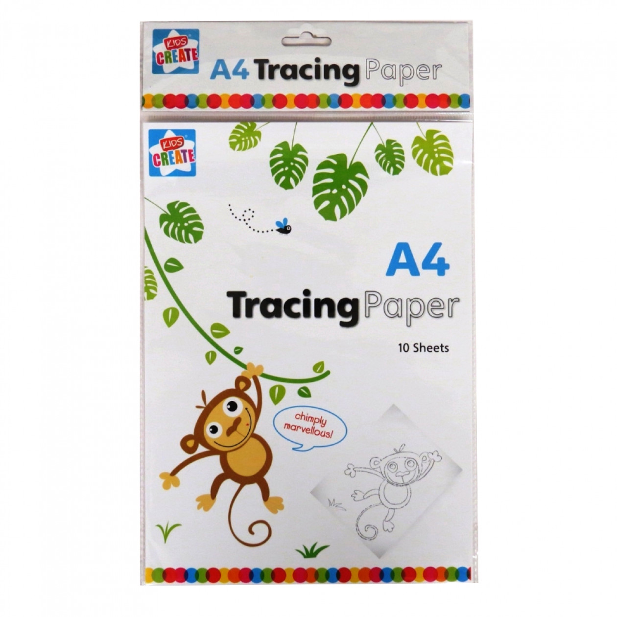 Kids Create Anker A4 Tracing Paper 10 Sheets